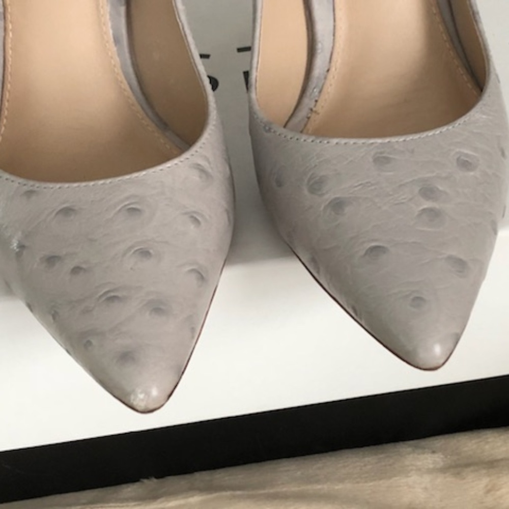 Ostrich Embossed Heels by Via Spiga